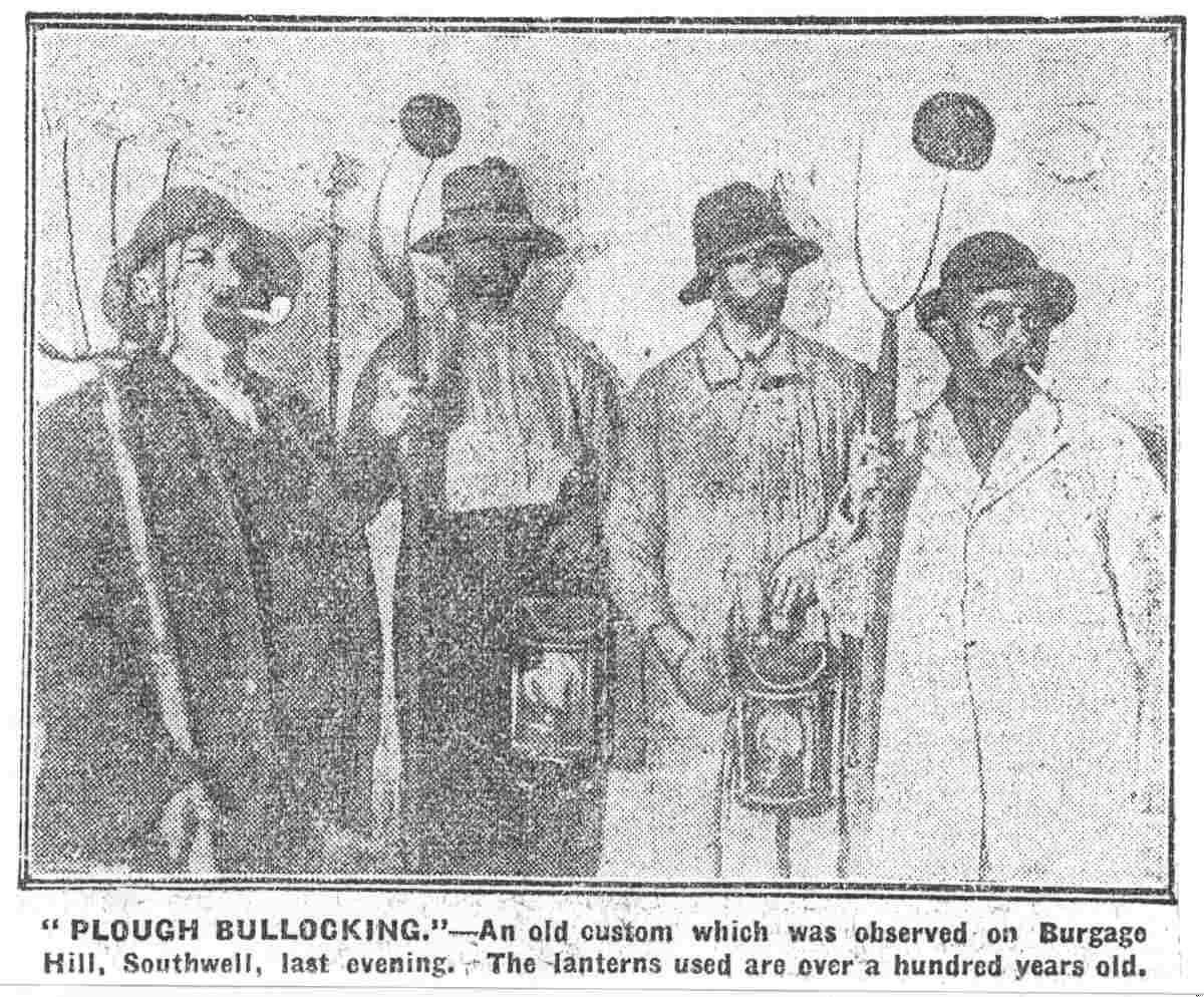 Plate 2 - A non-play Plough Monday Custom (Nottingham Guardian, 1926)